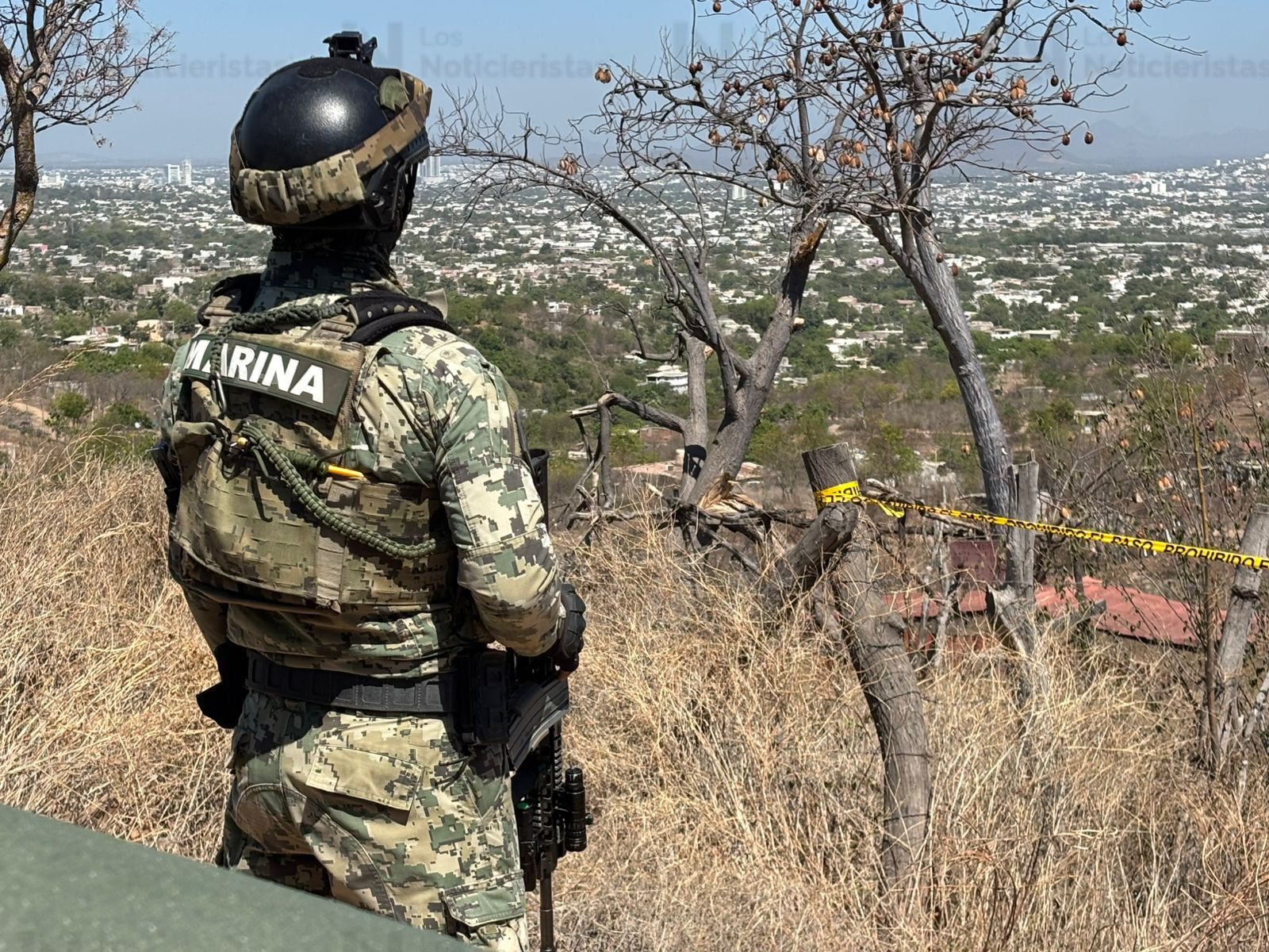 Localizan un cráneo humano y restos óseos en el Cerro de las 7 Gotas al oriente de Culiacán