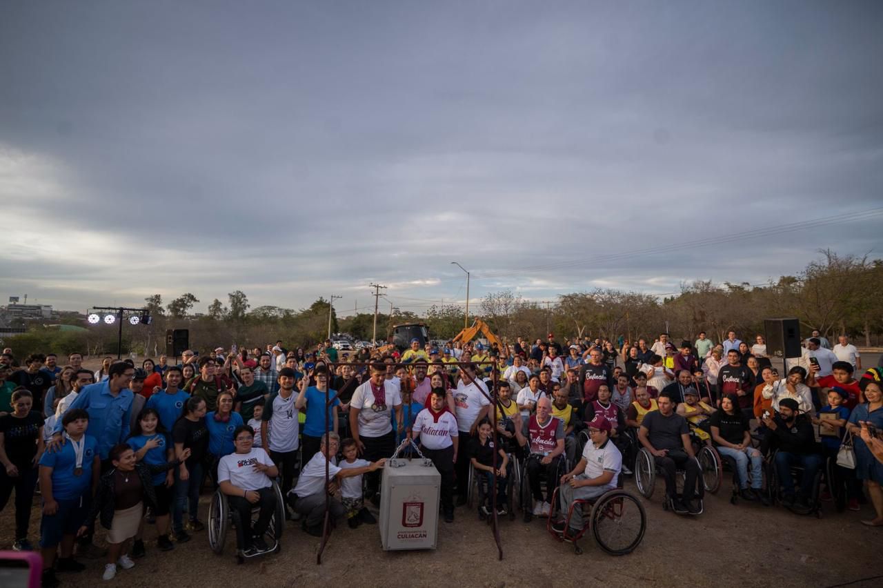 Gámez Mendívil da inicio a la construcción de la Unidad Deportiva Inclusiva en Culiacán