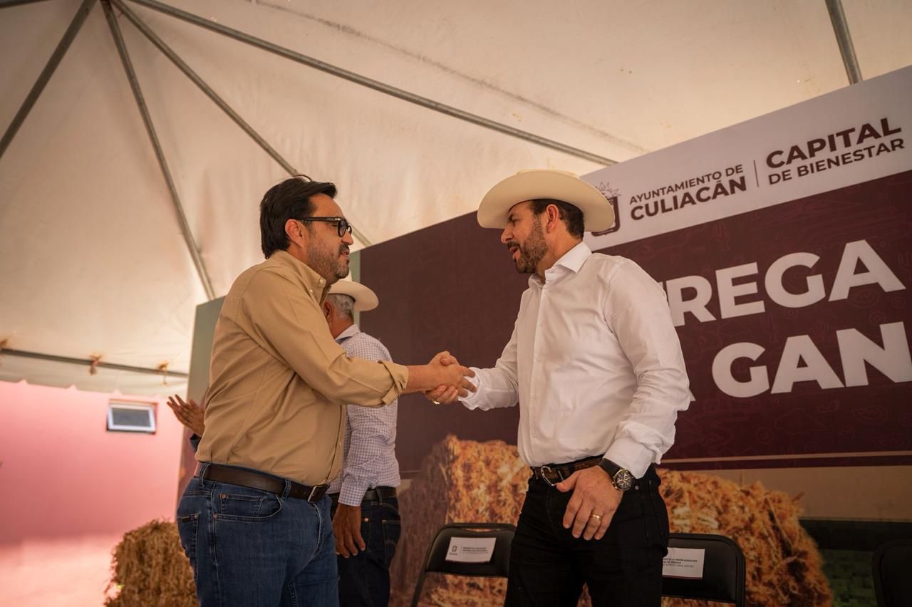 Gámez Mendívil entrega apoyos al sector ganadero de Culiacán y Eldorado, Sinaloa