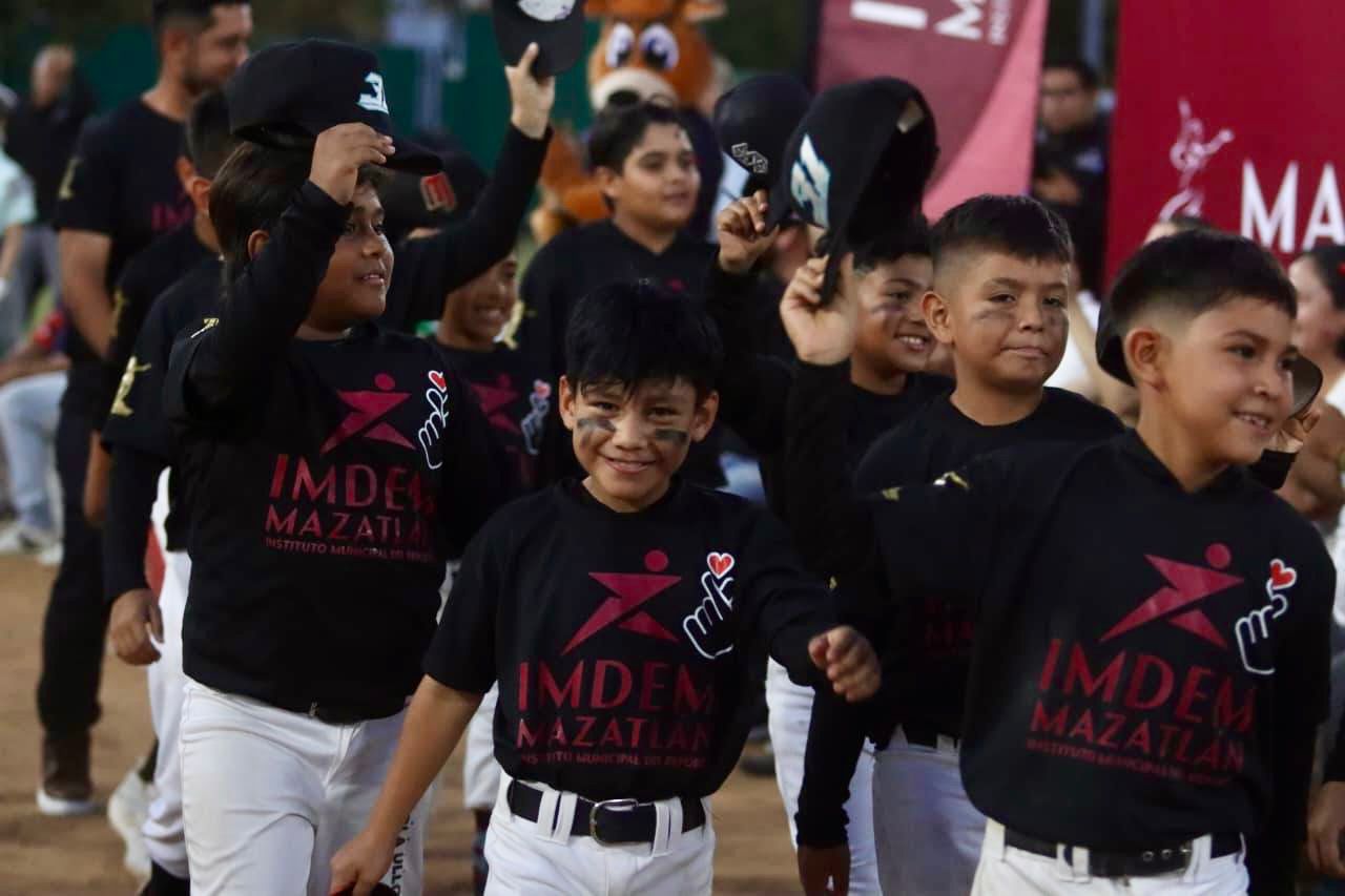 Inauguran Primera Liga Infantil Municipal de Beisbol en Mazatlán