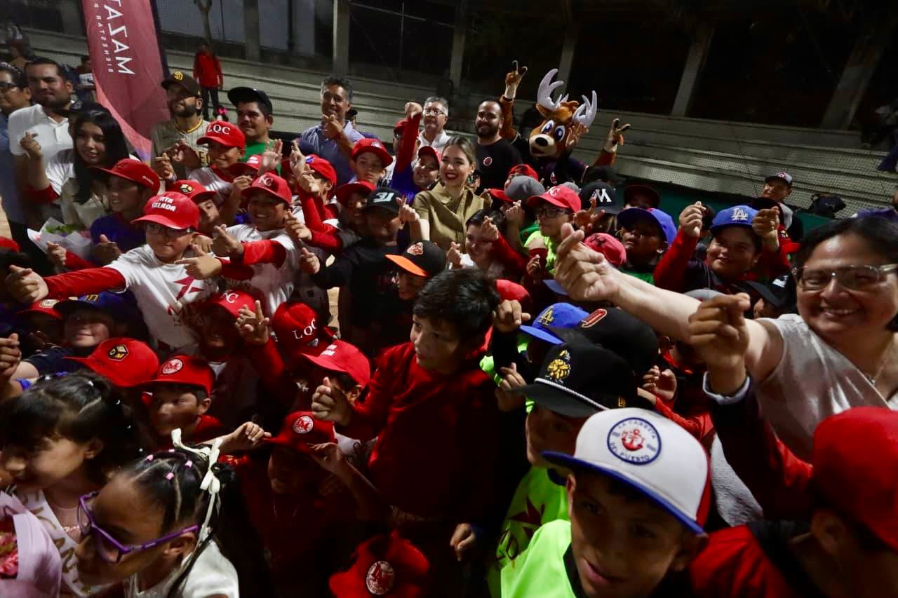Inauguran Primera Liga Infantil Municipal de Beisbol en Mazatlán