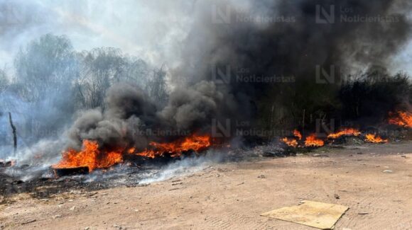 Bomberos de Los Mochis, Sinaloa evitan incendio de una gasera