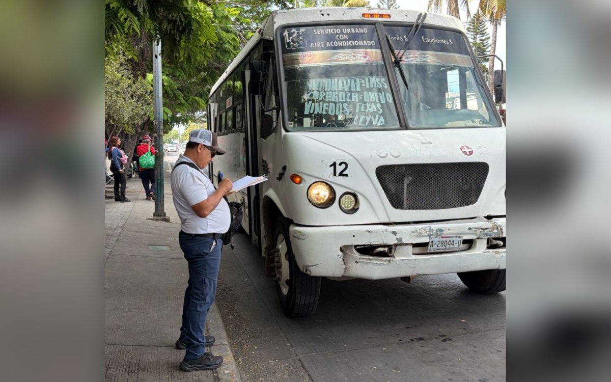 Inspección de unidades de transporte público