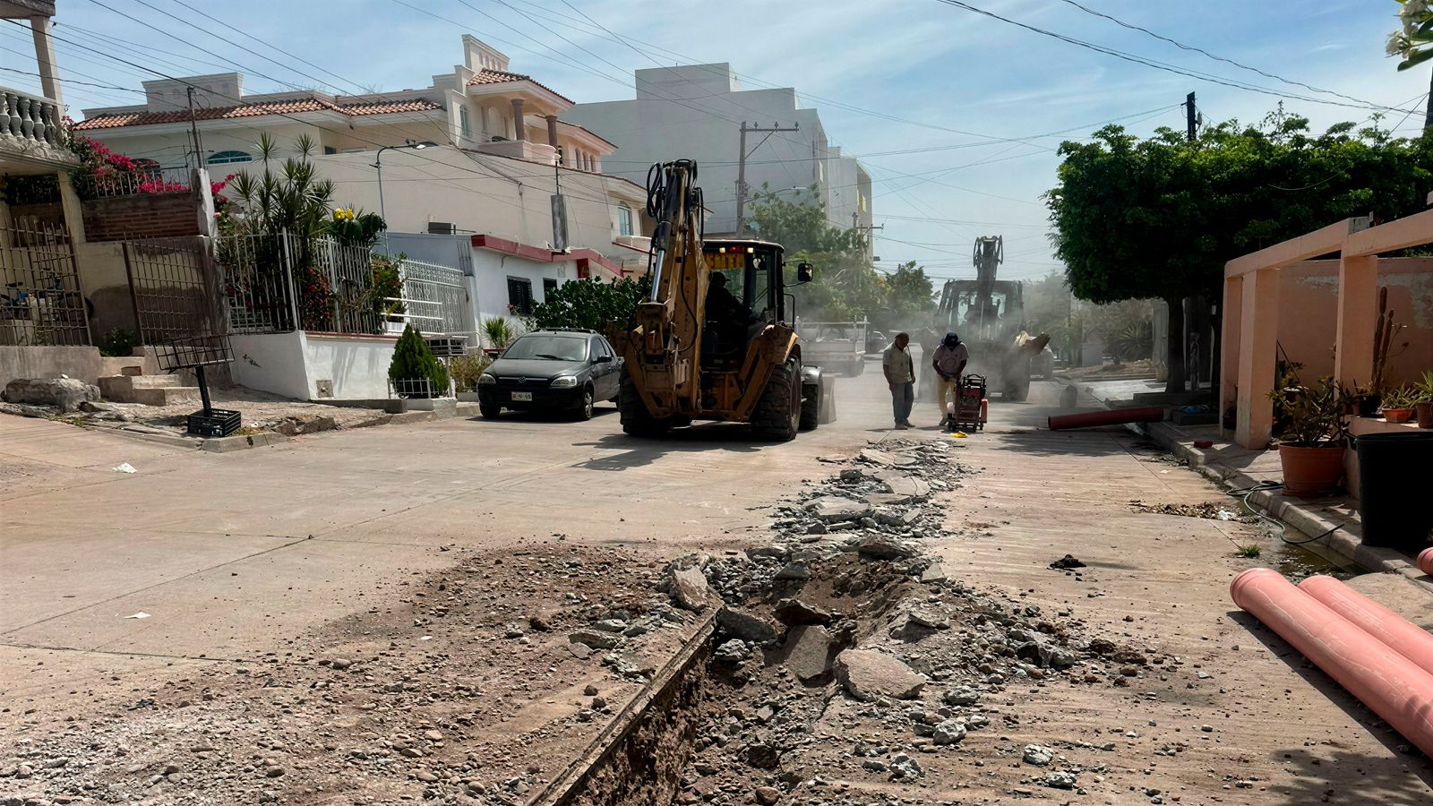 Japac realiza sustitución de tubería de alcantarillado sanitario en la colonia Rubén Jaramillo de Culiacán