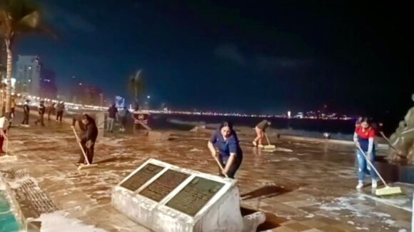 Realizarán limpieza intensiva en zona turística de Mazatlán, Sinaloa, durante las madrugadas