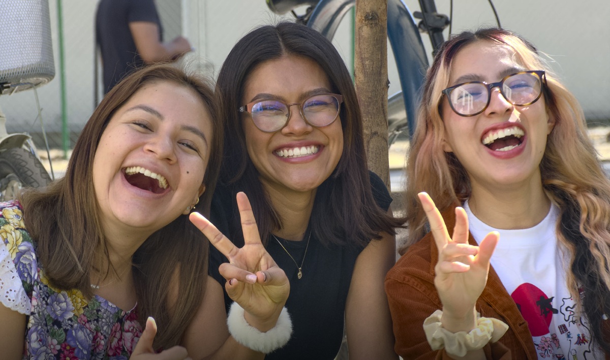 Jóvenes beneficiadas de la Beca Jóvenes Escribiendo el Futuro