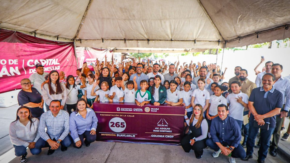 juan de dios gamez mendivil entrega pavimentacion en culiacan grupo