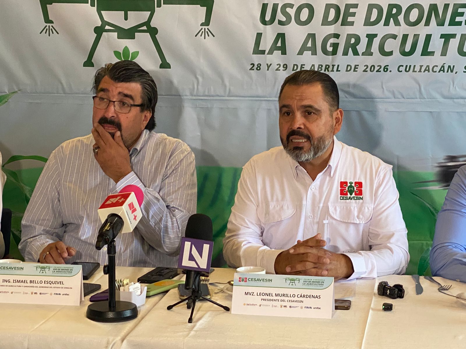 Cesavesin, SAyG, UAS y FIRA anunciaron el “Primer Congreso: Uso de Drones en la Agricultura"