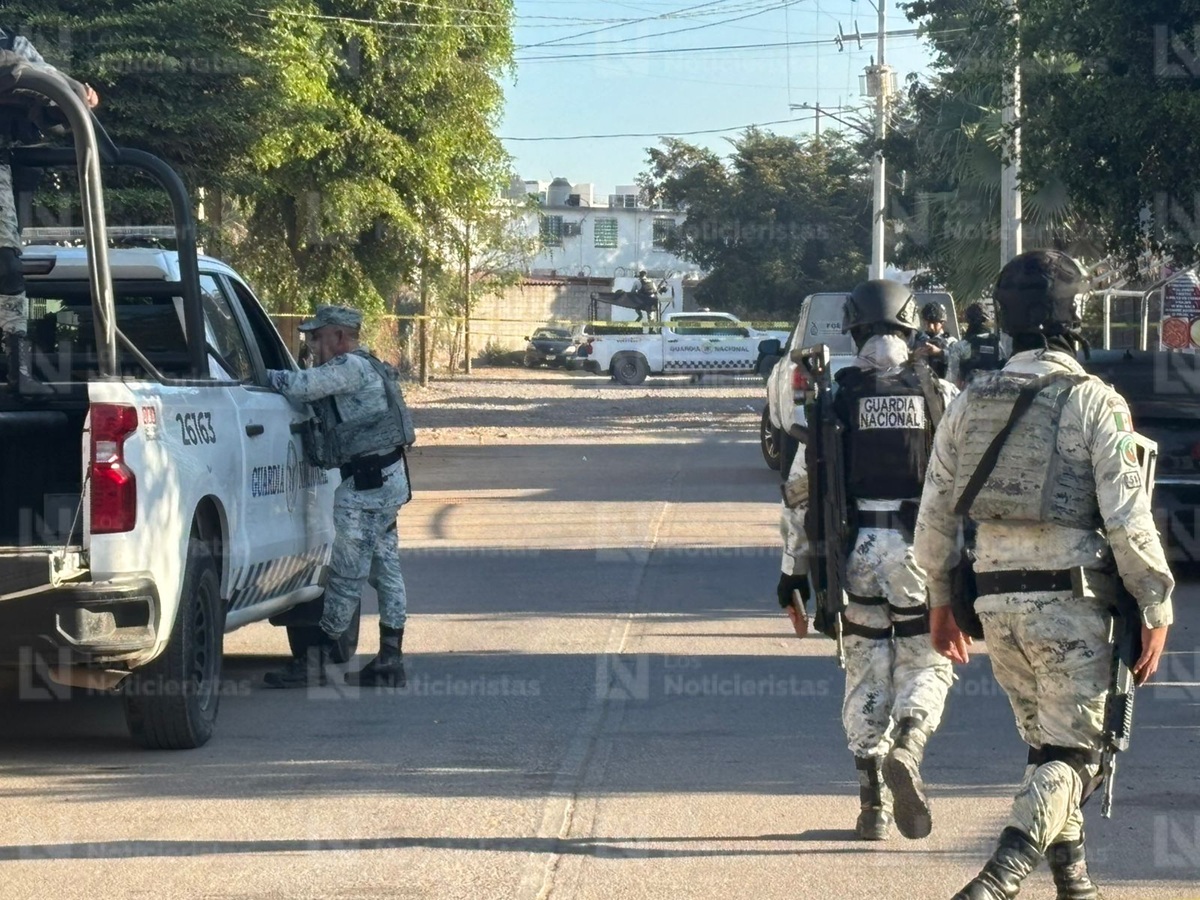 Lugar del atentado en la Lombardo Toledano, en Culiacán