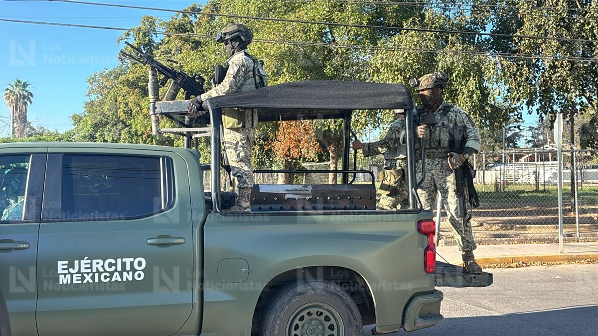 Lugar del atentado en la Lombardo Toledano, en Culiacán