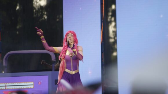 Luli Pampín puso a bailar a mas de 20 mil niños, niñas y sus padres durante los festejos de la niñez en Culiacán, Sinaloa