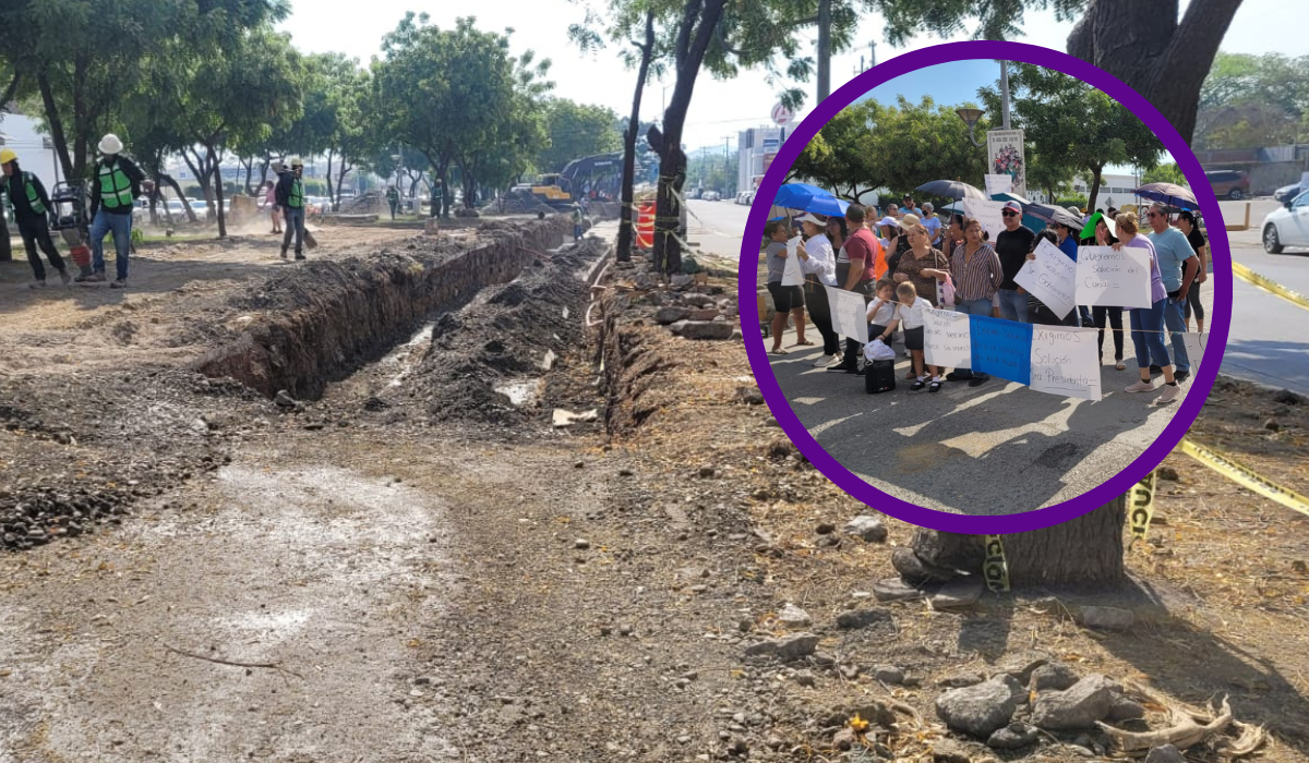 Vecinos del fraccionamiento Francisco Alarcón protestan ante riesgo de inundaciones por nueva obra pluvial en Mazatlán, Sinaloa