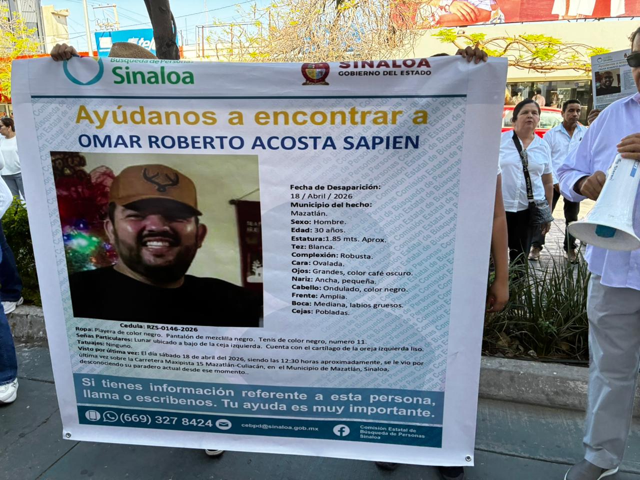 Omar desaparecido en Mazatlán