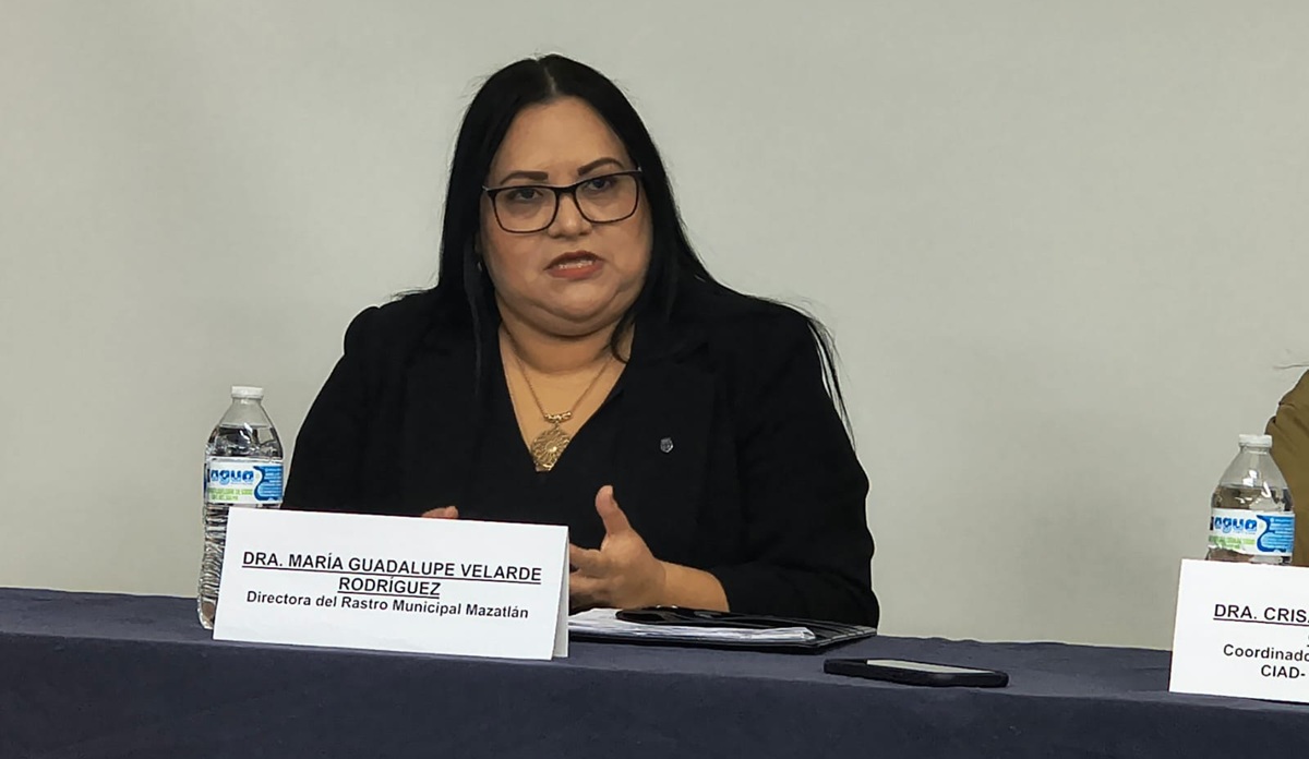 María Guadalupe Velarde Rodríguez, directora del Rastro Municipal de Mazatlán