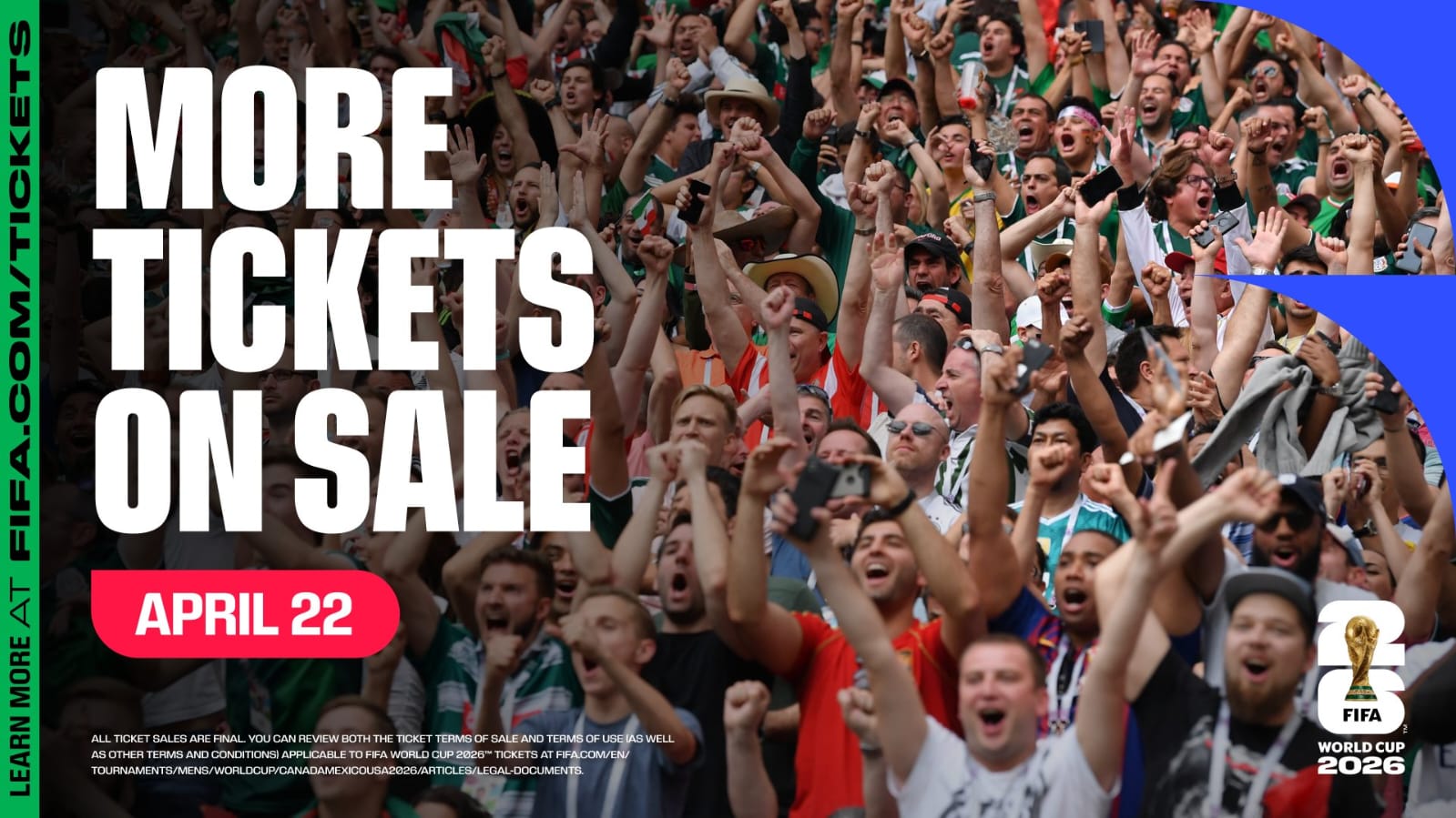 Saldrán más boletos a la venta para la Copa Mundial de la FIFA 2026