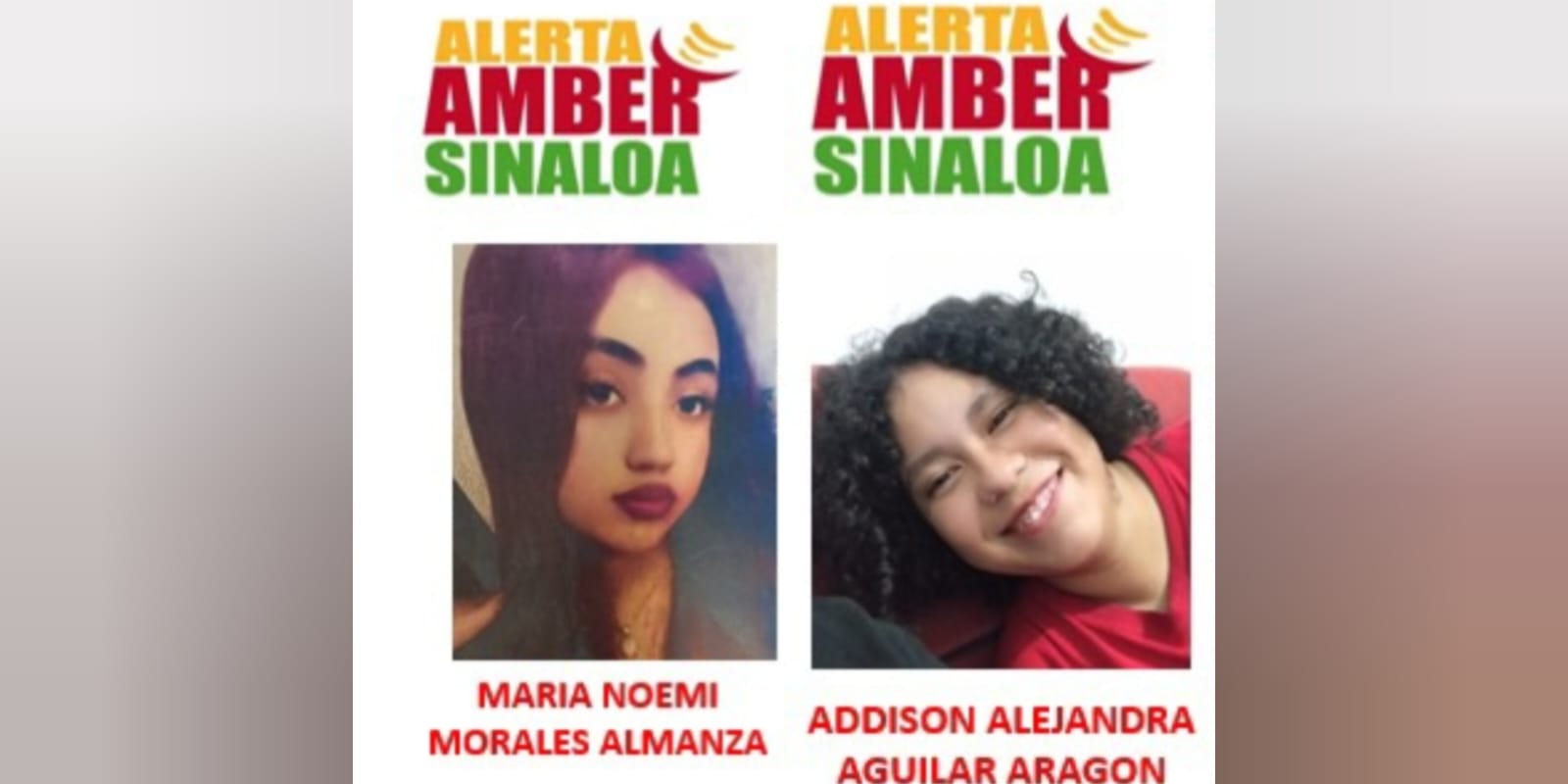 Menores desaparecidas en Culiacán, Sinaloa