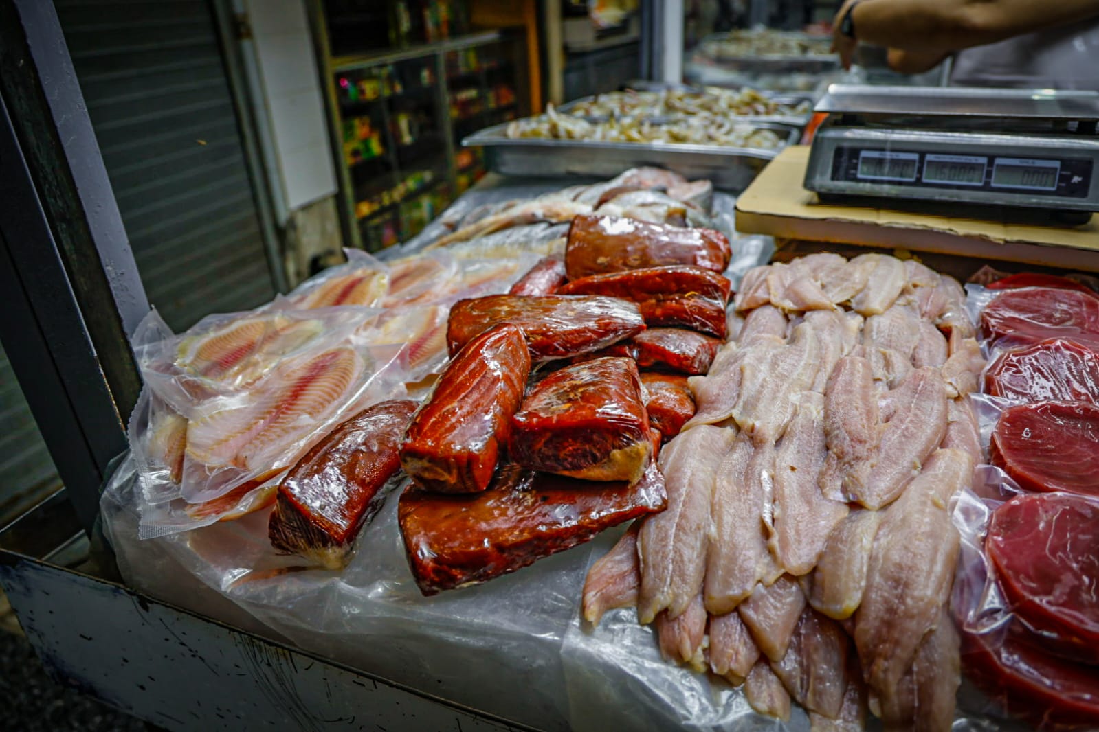 Carnicería en el mercado Garmendia