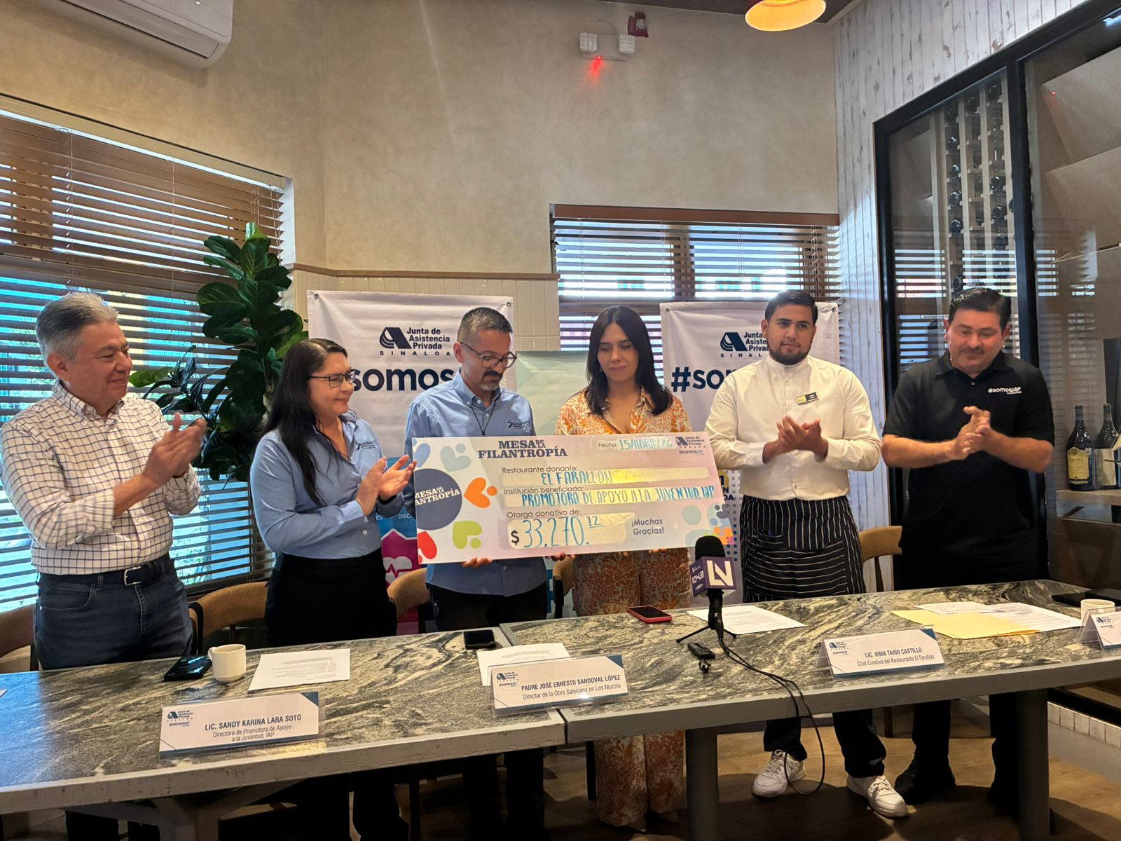 Entrega JAP Sinaloa recursos de la Mesa de la Filantropía en Los Mochis