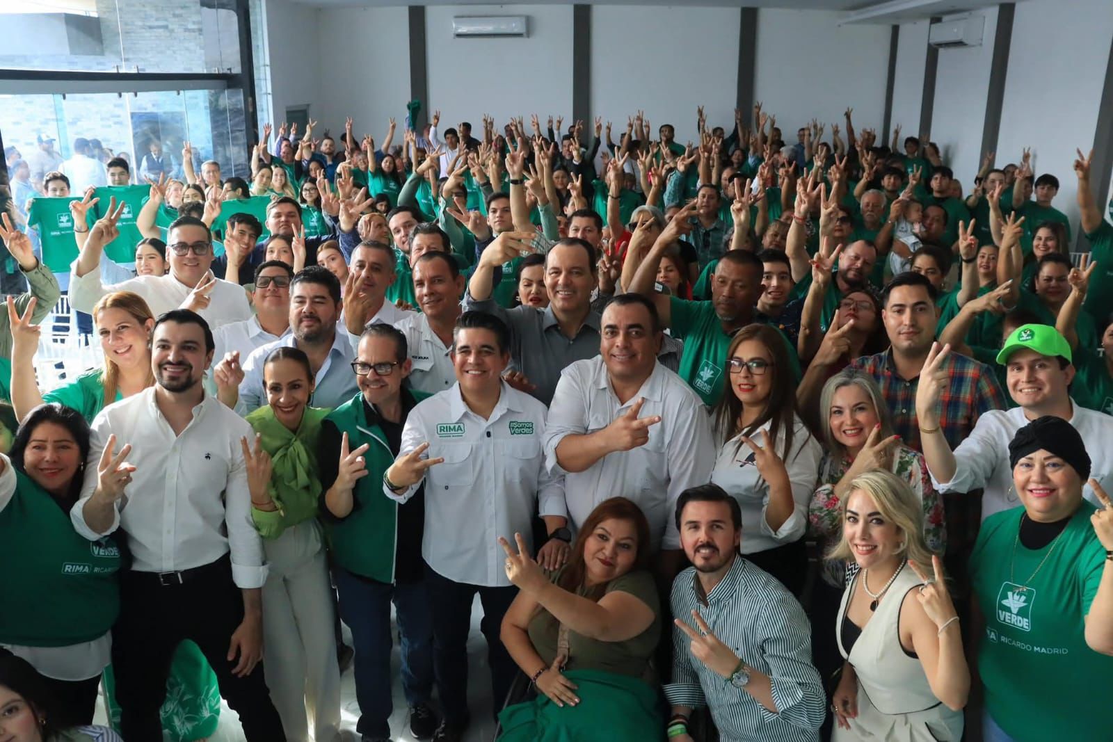 Militantes del PVEM en Culiacán