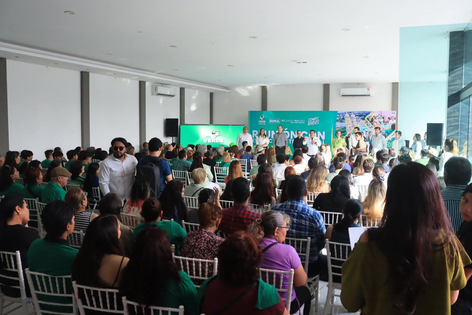 Militantes del PVEM en Culiacán