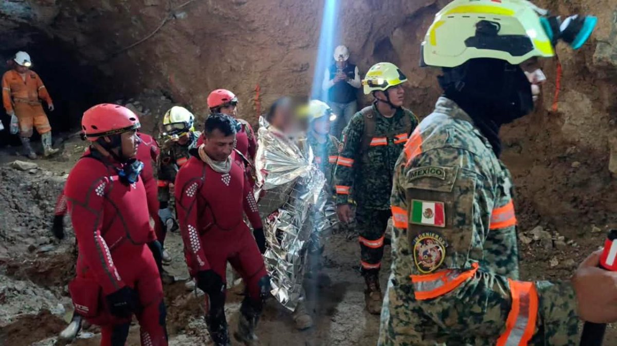 minero rescatado de la mina en el rosario sinaloa
