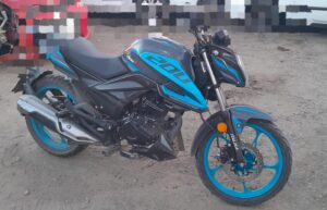 Moto aseguradada en Mazatlán