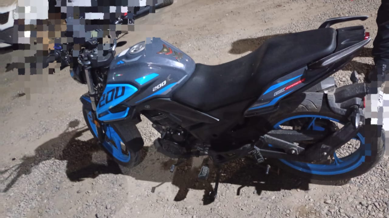 Moto con reporte de robo en Mazatlán