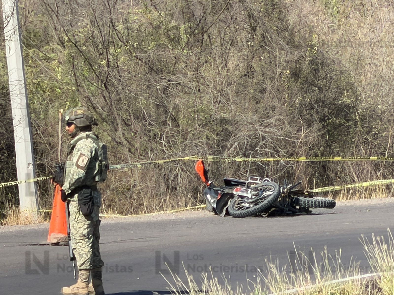 Motociclista ejecutado por la carretera hacia Tepuche, Culiacán