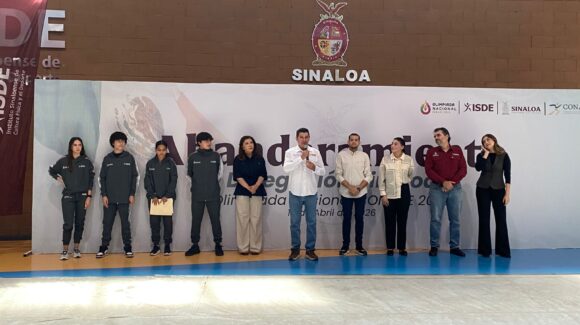 Abanderan a la delegación Sinaloa para la Olimpiada Nacional Conade 2026