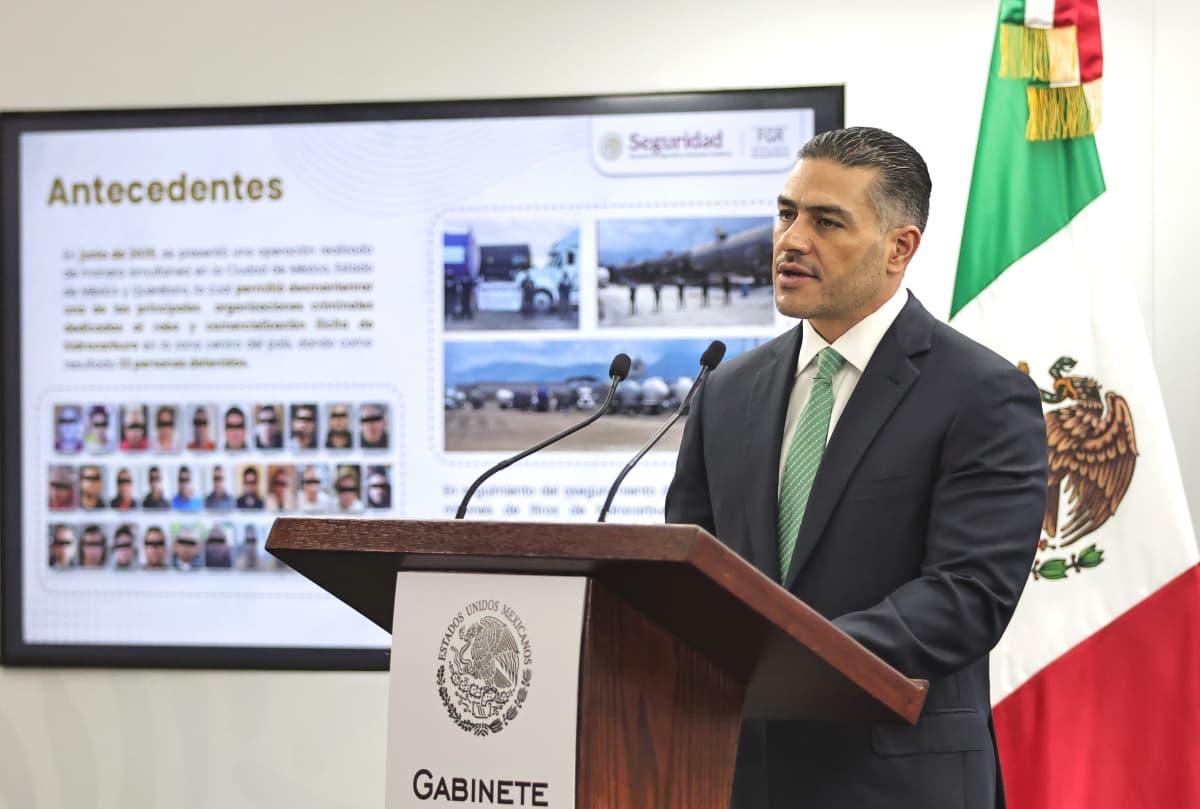 Omar García Harfuch en conferencia de prensa