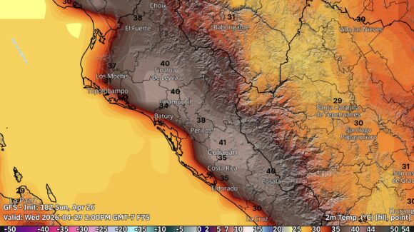 Pronóstico del Clima para hoy 27 de abril: Onda de calor golpeará con fuerza a Sinaloa