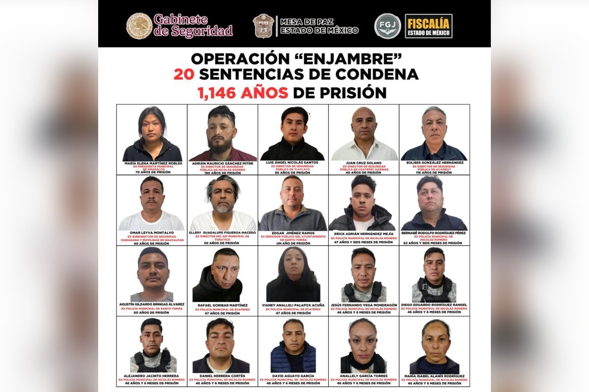 Detenidos en Operación 'Enjambre'
