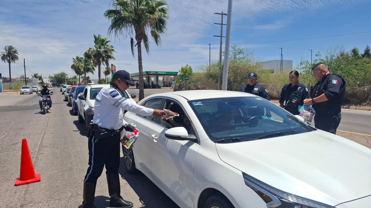 Operativo Dulcímetro en Los Mochis por el Día del Niño