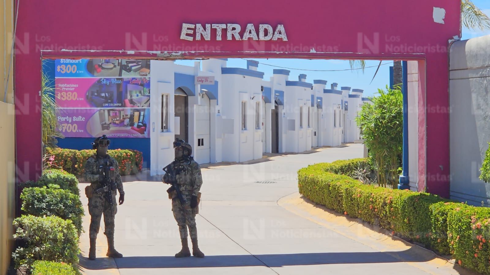 Operativo en motel del Campo El Diez de Culiacán