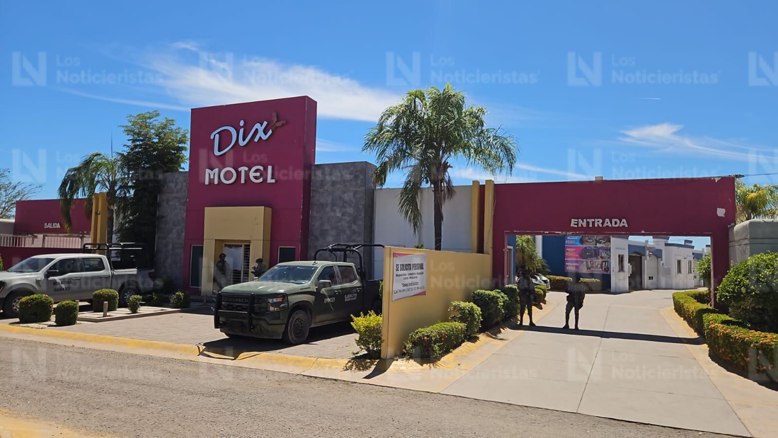Operativo en motel del Campo El Diez de Culiacán