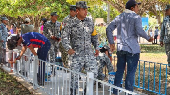 Recuperan parque en la Salvador Allende de Mazatlán con Jornada por la Paz y participación juvenil