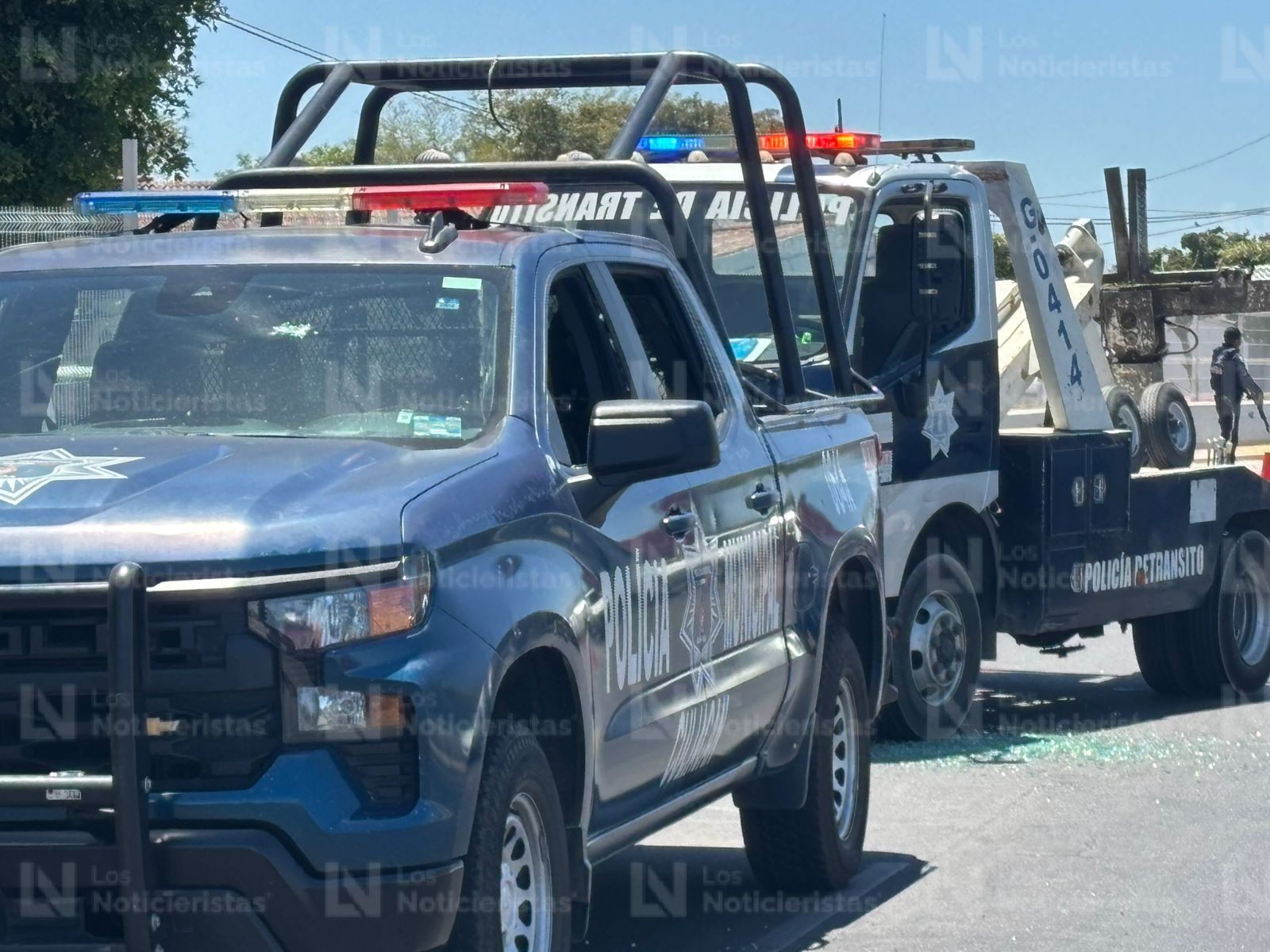 Persecución a balazos contra presuntos robacarros por el sector Centro de Culiacán