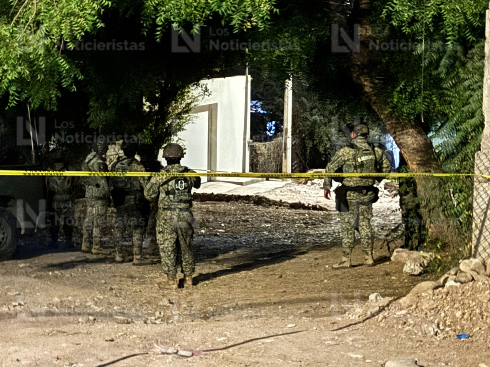 Ejército resguarda el lugar de los hechos