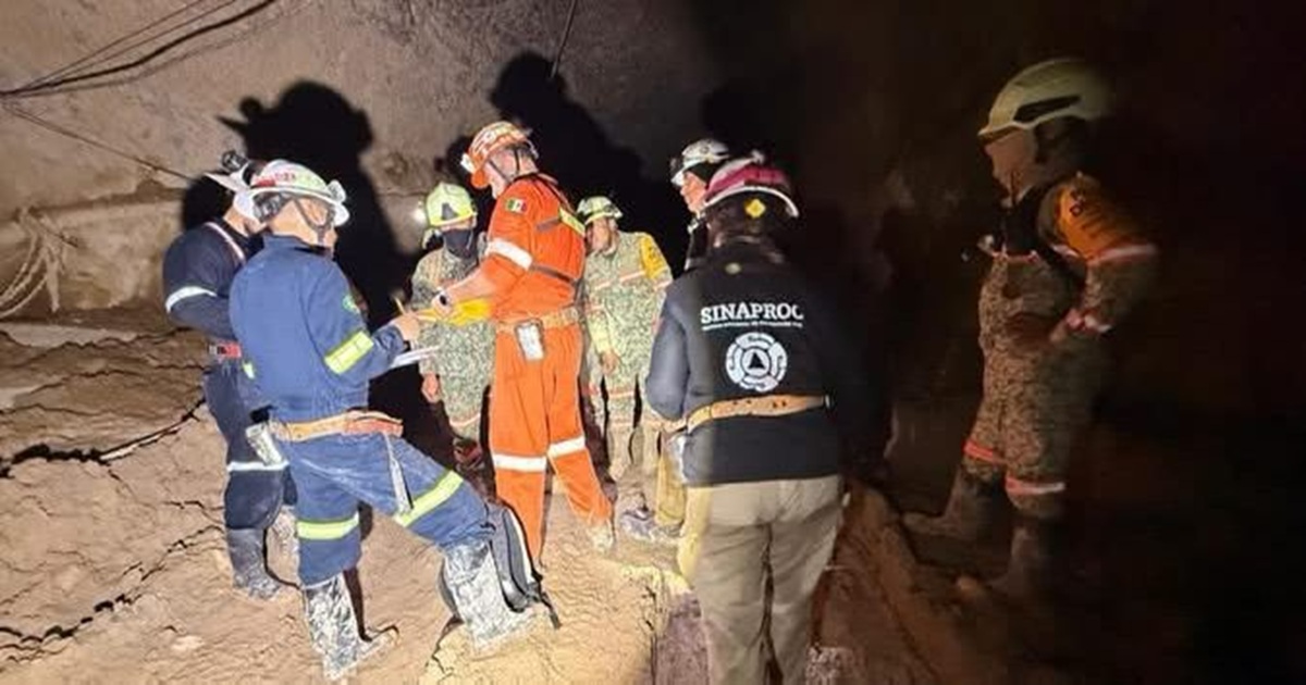 Autoridades en los trabajos de recuperación del minero atrapado en mina del Rosario