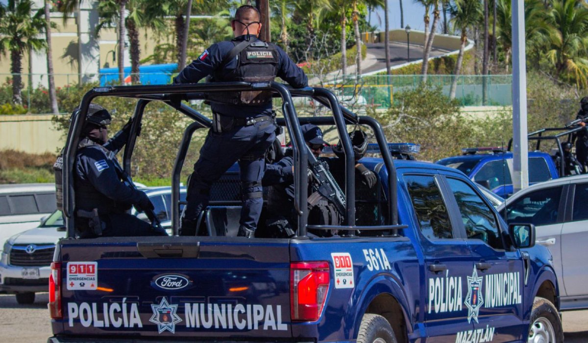 Patrulla de la Policía Municipal en Mazatlán