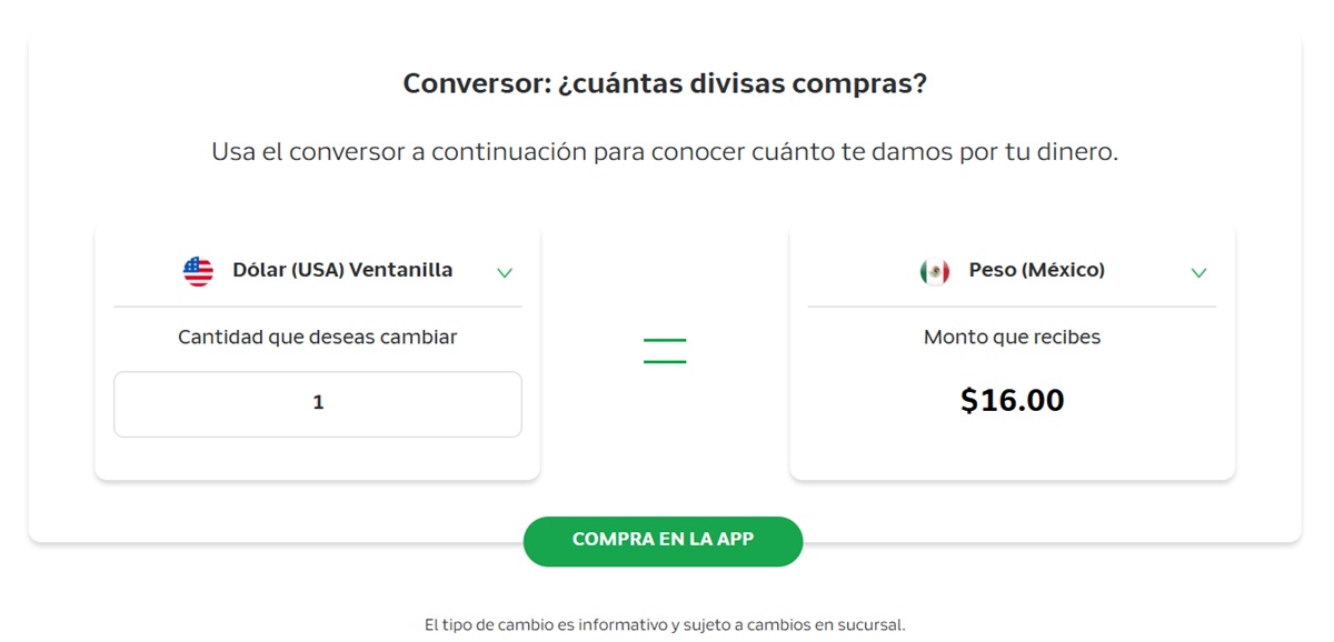 Precio del dólar en Banco Azteca