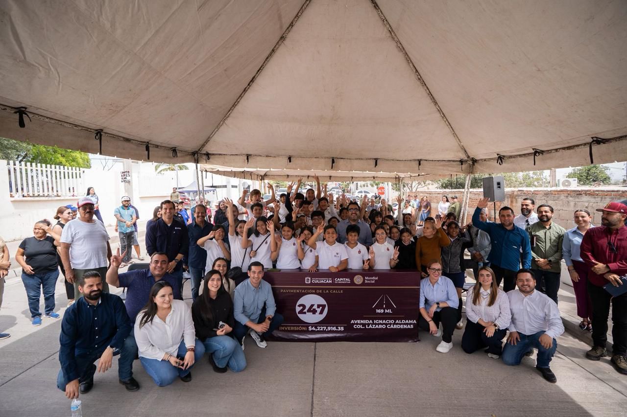 Programa de pavimentación en Culiacán