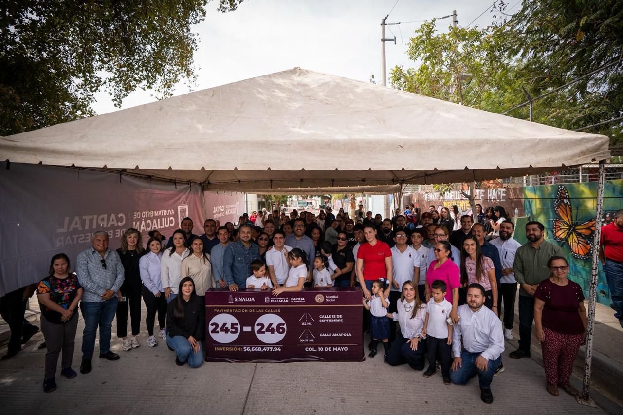 Programa de pavimentación en Culiacán