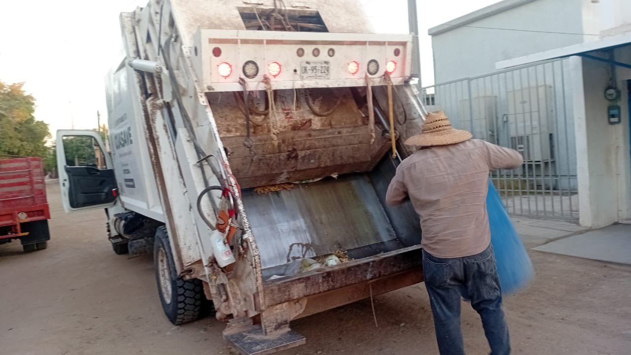 Recolección de basura en Guasave