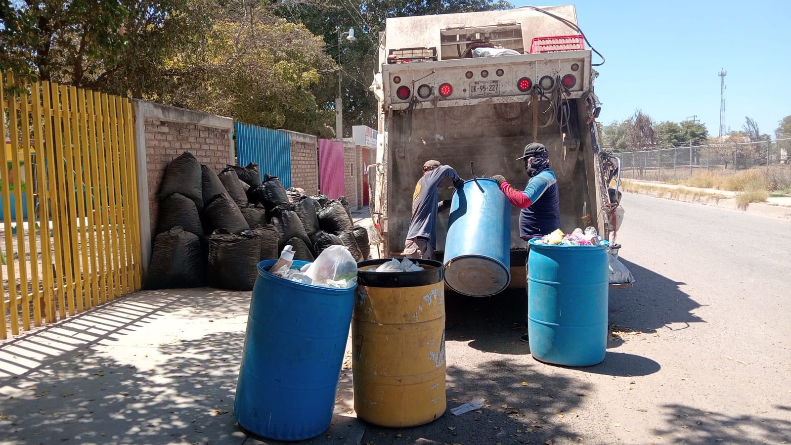 Recolección de basura en Guasave