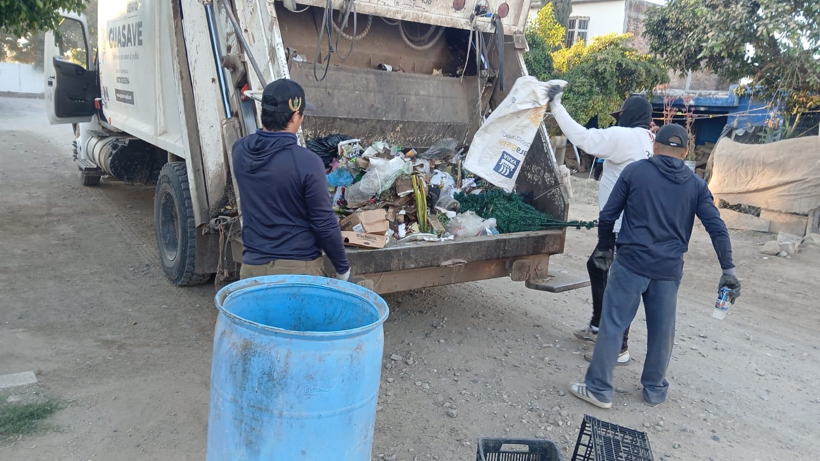 Recolección de basura en Guasave