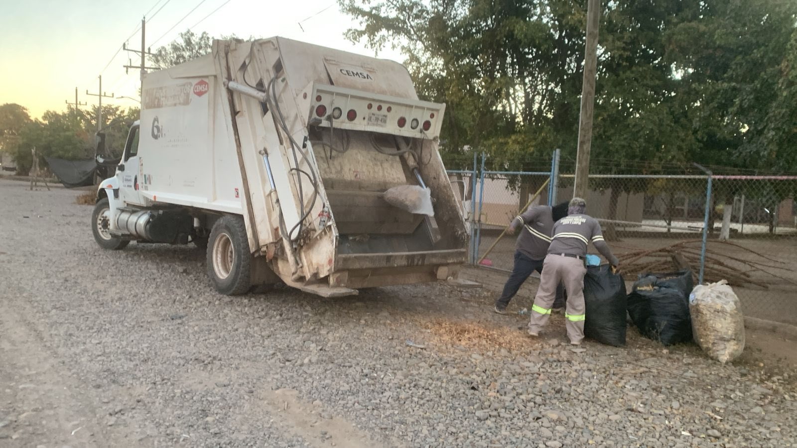 Recolección de basura en Guasave