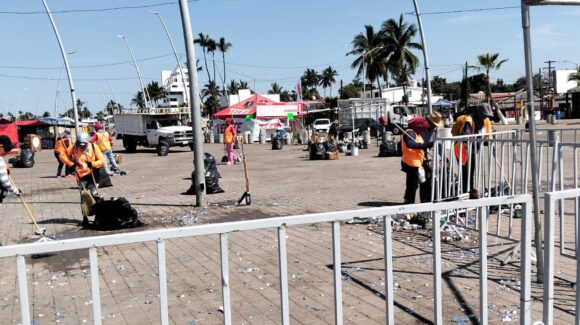 “Fue algo histórico”; se recogieron 48 toneladas de basura tras Carnaval de Altata, llaman a visitantes a cuidar el entorno durante vacaciones