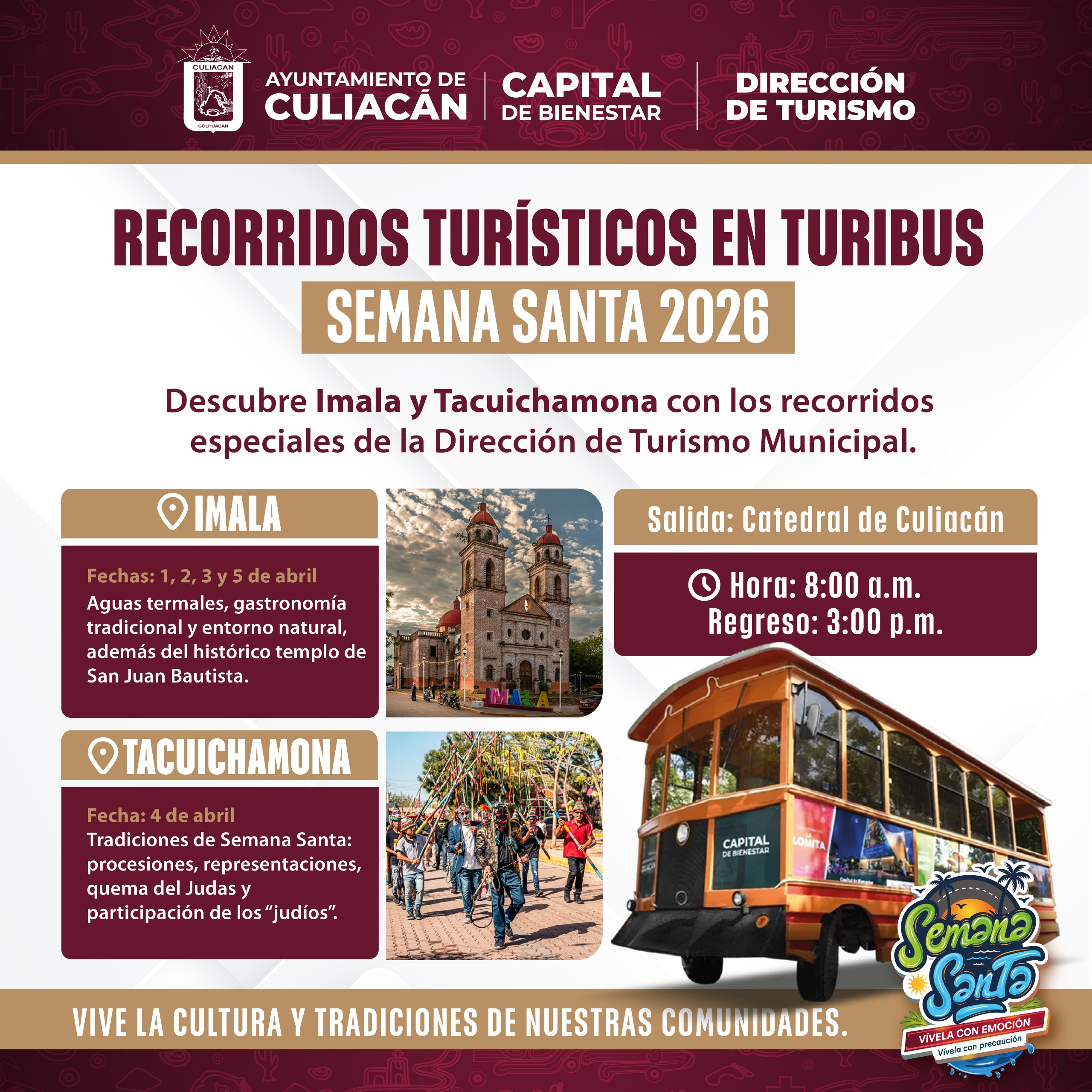 Recorridos turísticos en Turibus de Culiacán