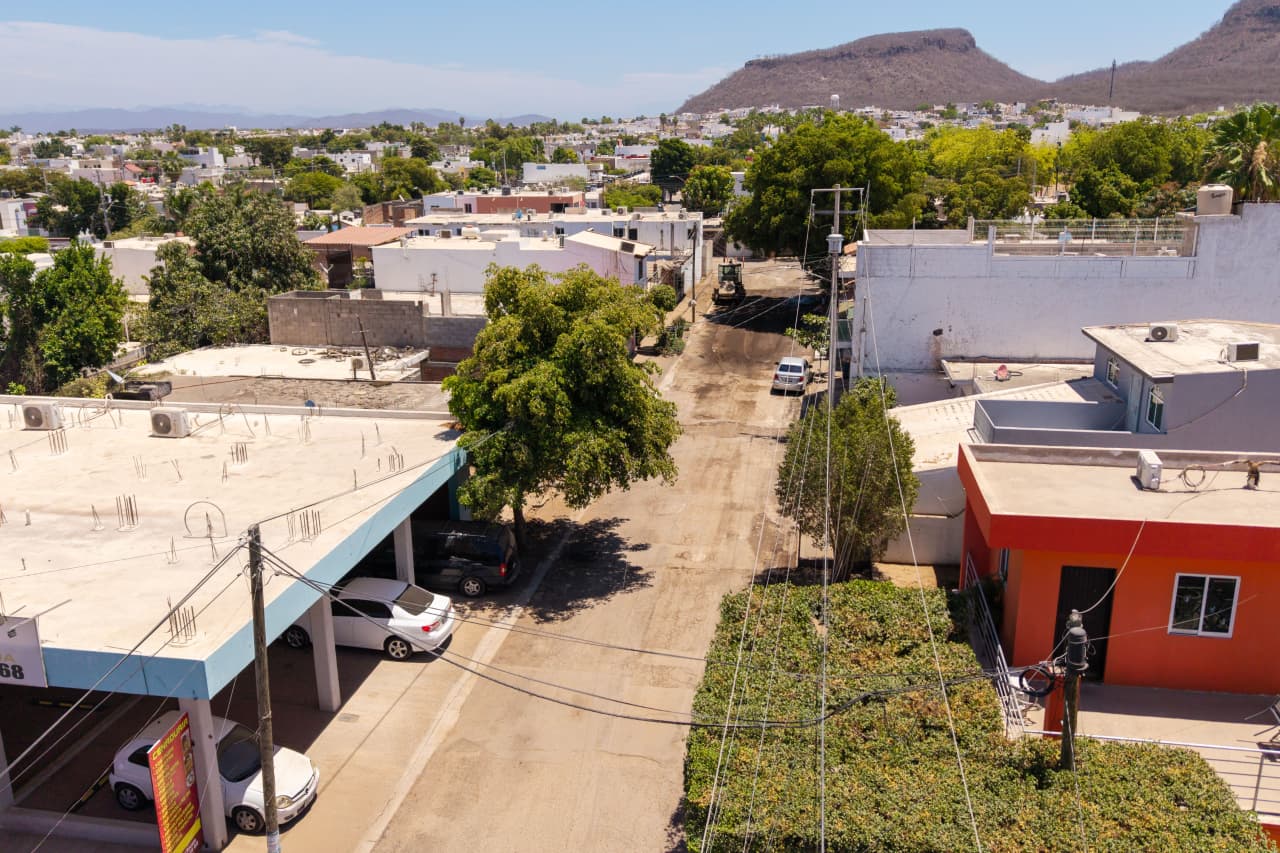 Reencarpetado de calles en Culiacán